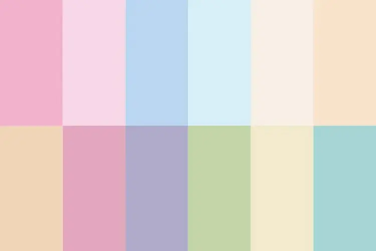 what colors are considered pastel