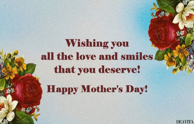 wishing love and smiles for mother's day