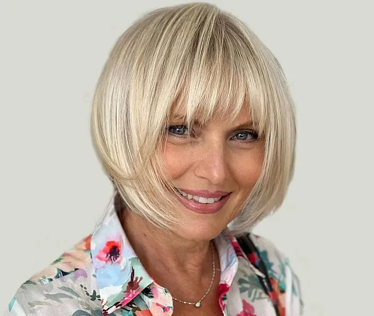 youthful hairstyles over 50 with bangs