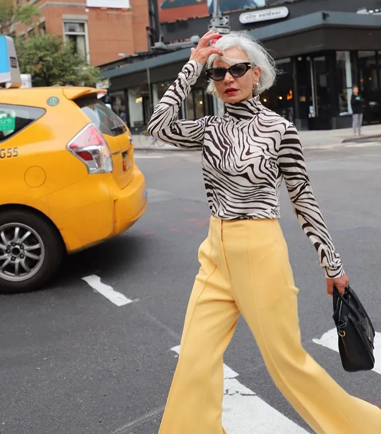 zebra pattern women over 50 fashionable outfits styling tips tricks ideas
