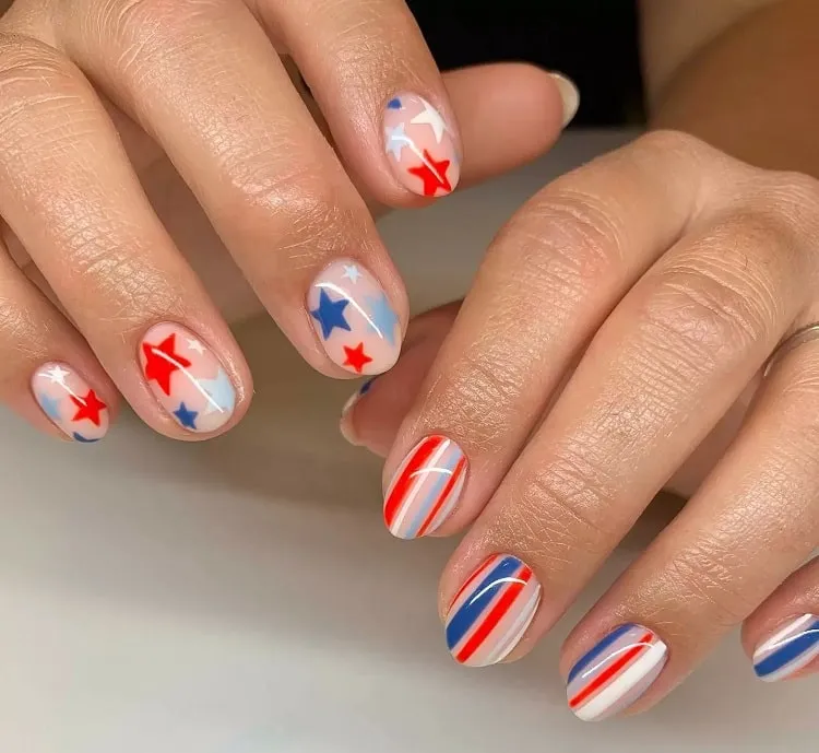 4th of july nail designs 4th of july nail designs for short nails
