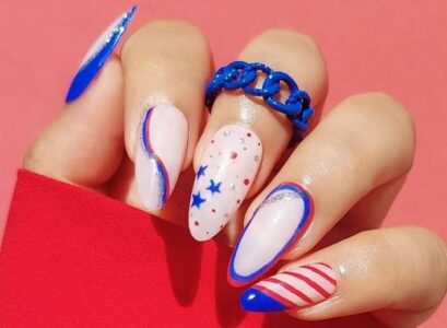 4th of july nail designs 2023 classy fourth of july nails