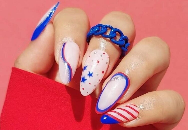 4th of july nail designs 2023 classy fourth of july nails