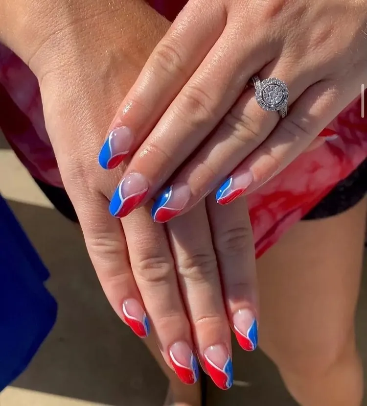4th of july nails french tip 4th of july nail designs