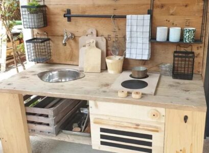 diy outdoor pallet kitchen