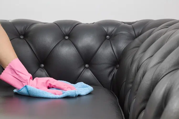 how to clean a leather sofa grandmas trick