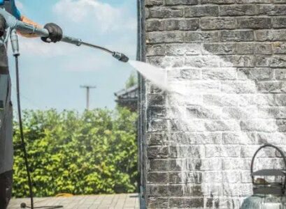 how to clean a very dirty exterior wall