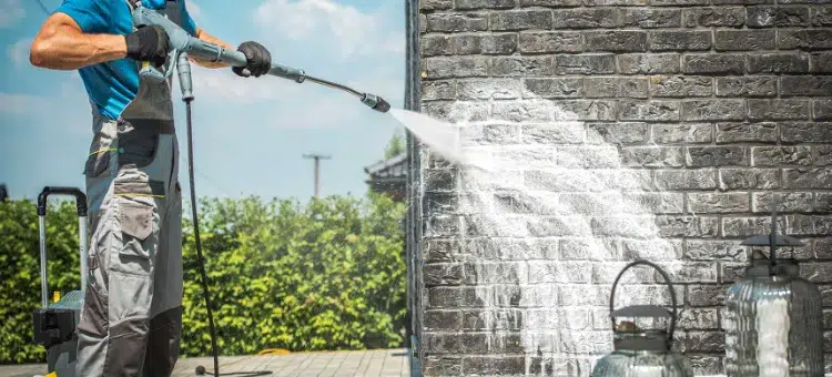 how to clean a very dirty exterior wall