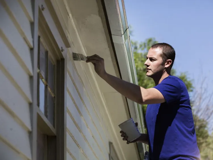 how to clean an exterior wall before painting