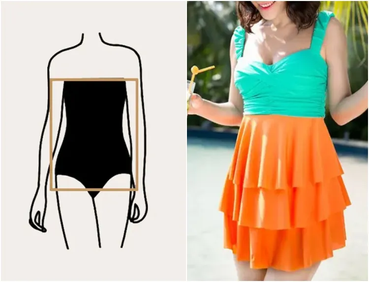 how to dress a rectangle body shape to look good