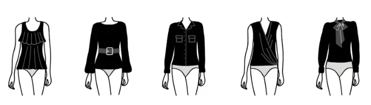 how to dress a rectangle body shape what blouses and tops to choose
