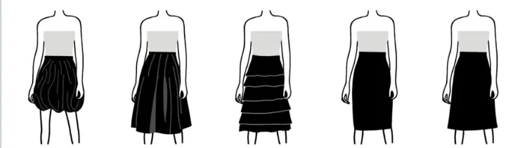 how to dress if you have a rectangle body shape what skirts to choose good cuts