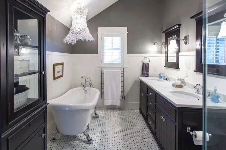 how to refresh an old bathroom without renovating it substitute some elements of the cabinets