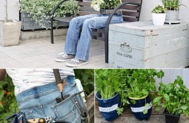 how to reuse and upcycle old jeans creative and original ideas for the garden