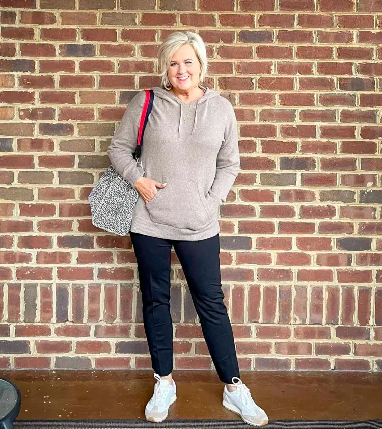 how to wear a sweater at 50