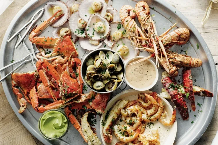 what seafood can be grilled on the barbecue shrimps skewers oysters mussels