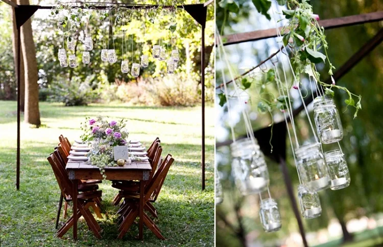 backyard engagement party decoration diy ideas easy to make cheap on a budget
