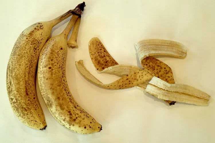 banana water fertilizer recipe take an overriped fruit and peel it