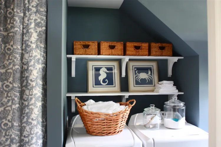 baskets organizing a laundry room the right way