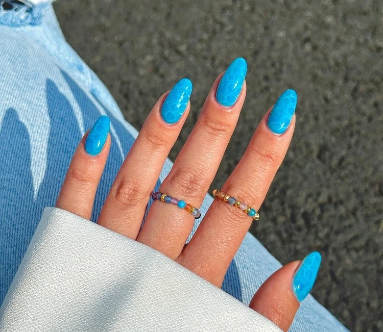 blue mermaid nail designs 2023