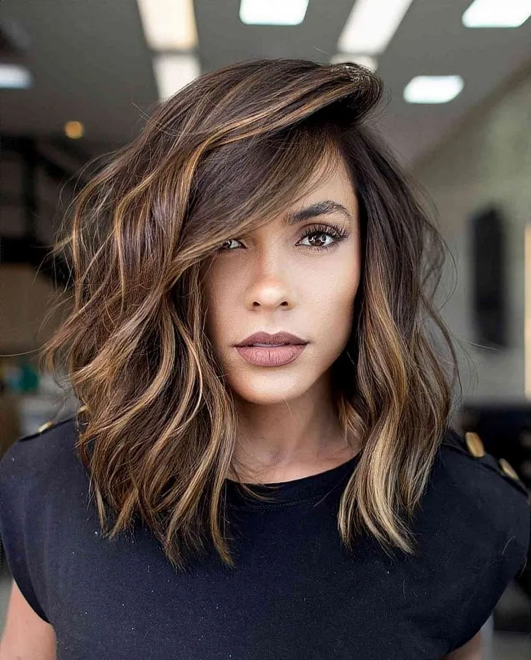 bob hairstyles for medium length wavy hair degreaded