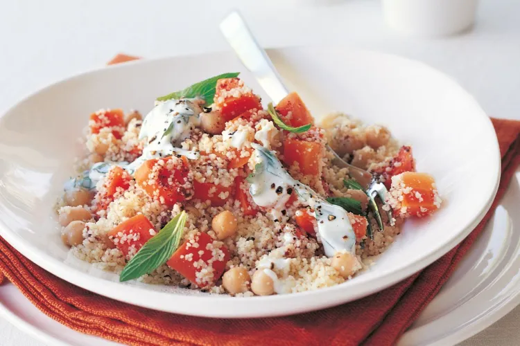 chickpeas and couscous