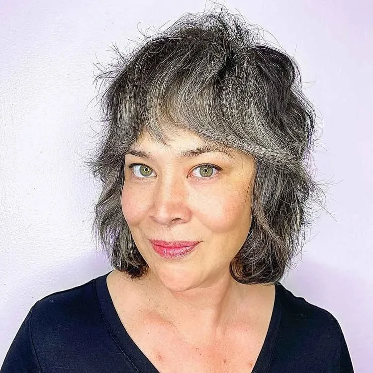 classic wolf cut for women over 50