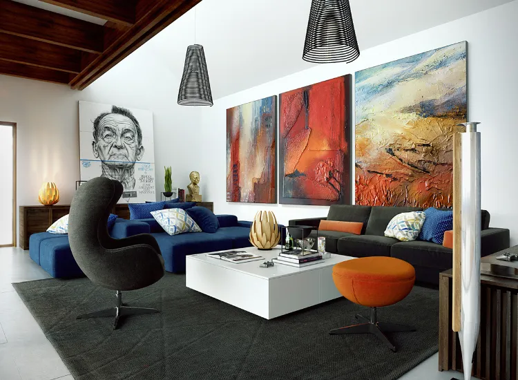 create your own artwork for modern living room