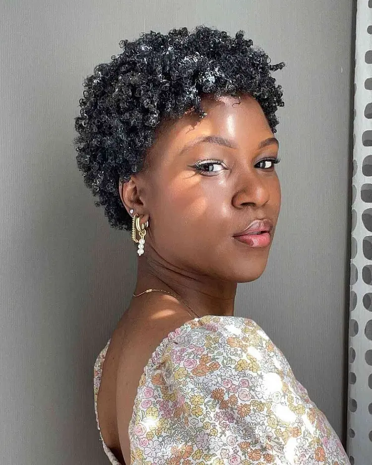 cute short haircuts for black women with natural curly hair