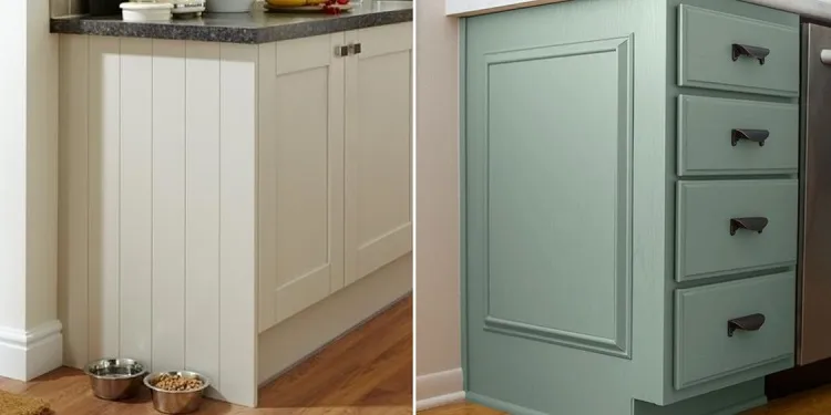diy kitchen cabinet remodel ideas end panels makeover on a budget
