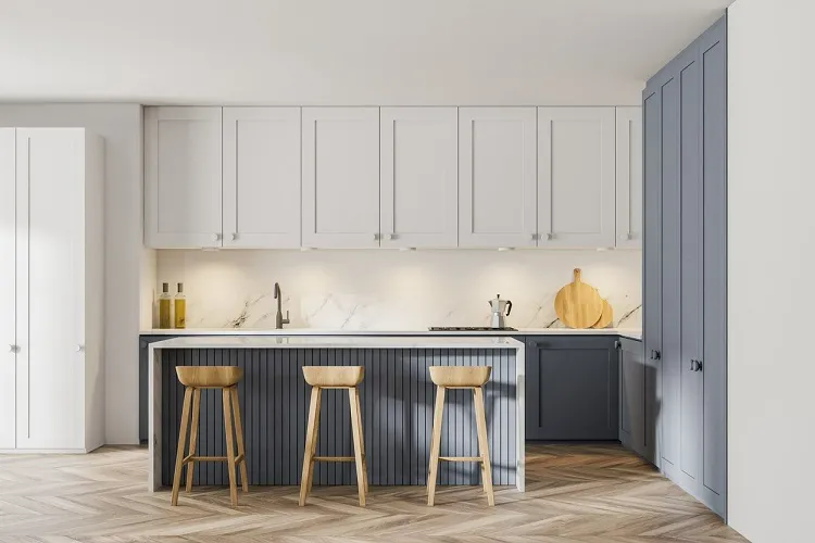 expensive design ikea kitchen remodel mismatched two tone cabinets