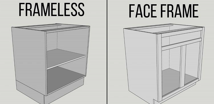 face framed vs frameless kitchen cabinets pros and cons