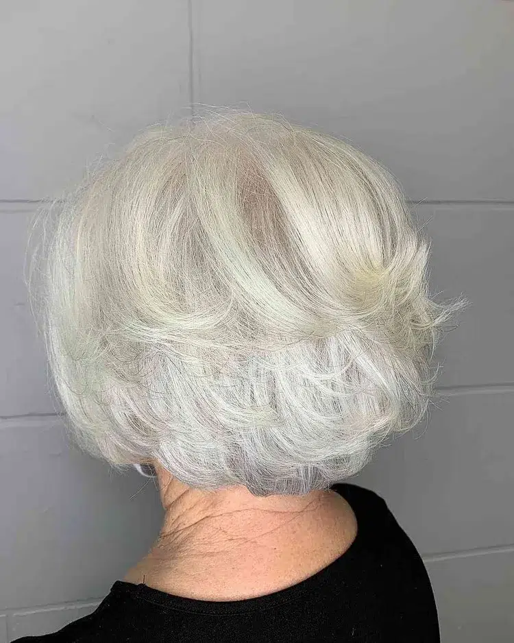 feathered bob cut for women over 50