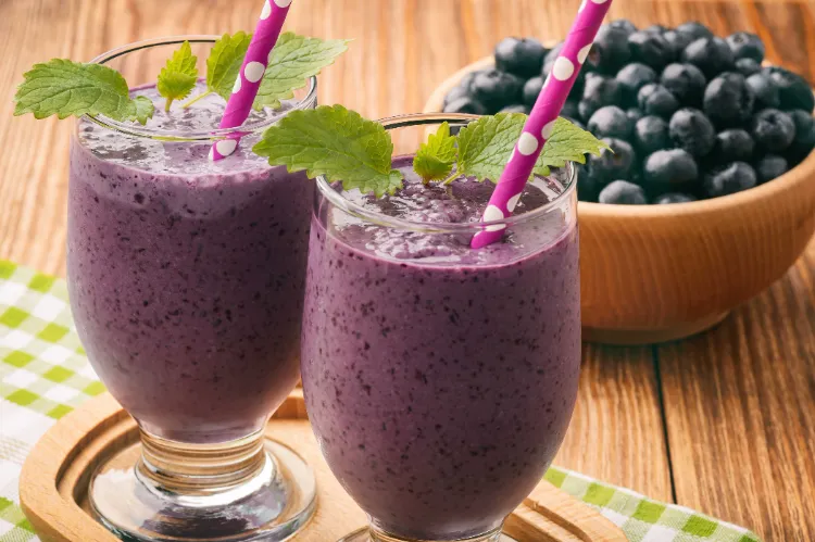 flat stomach 7 day smoothie weight loss diet plan blueberries