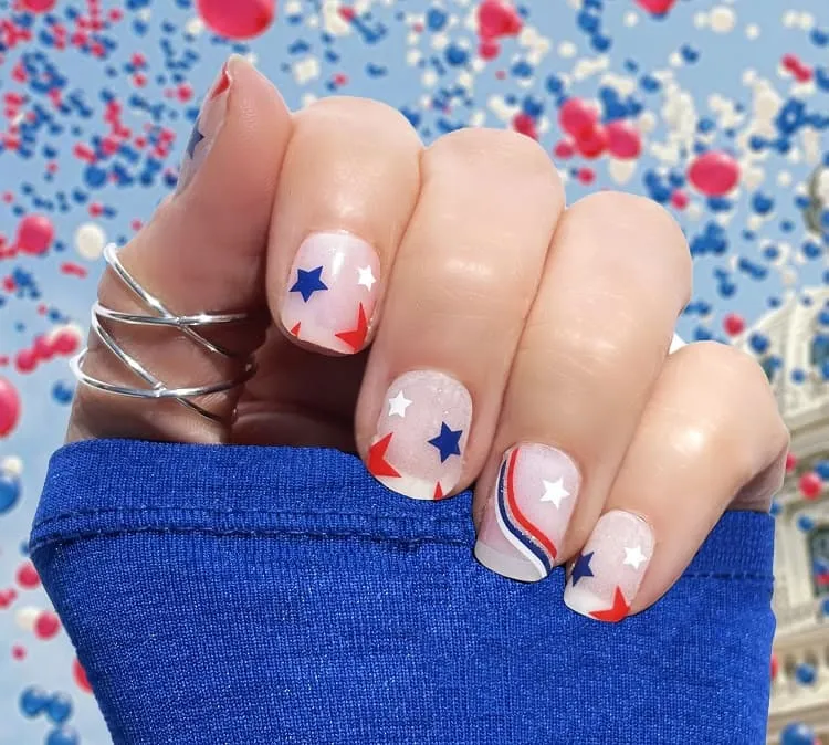fourth of july nails 2023 4th of july nail designs for short nails