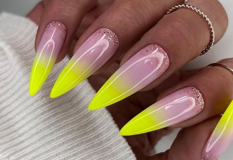french ombre nails 2023 summer manicure trends long stiletto