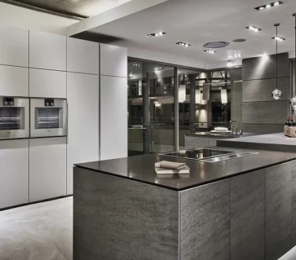gray luxury kitchen frameless cabinets interior designs 2023
