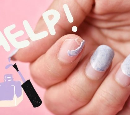 how to fix chip nail gel polish at home easy tutorial guide diy