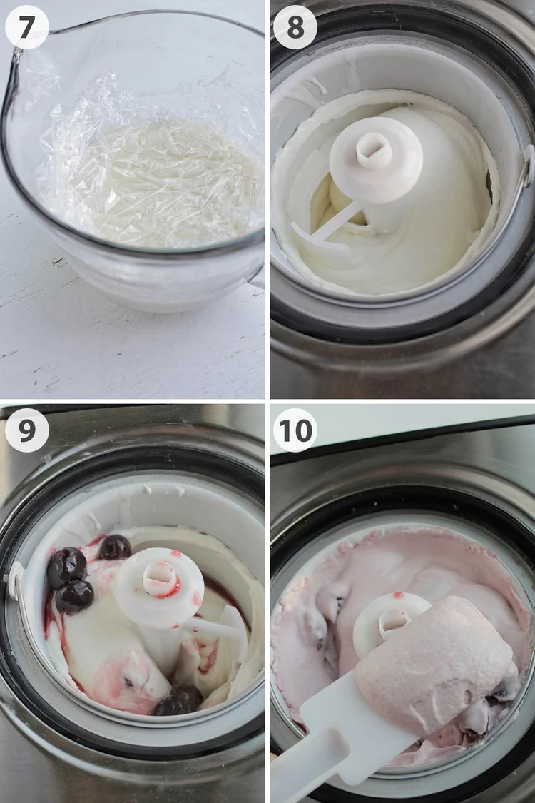 how to make cherry ice cream instructions