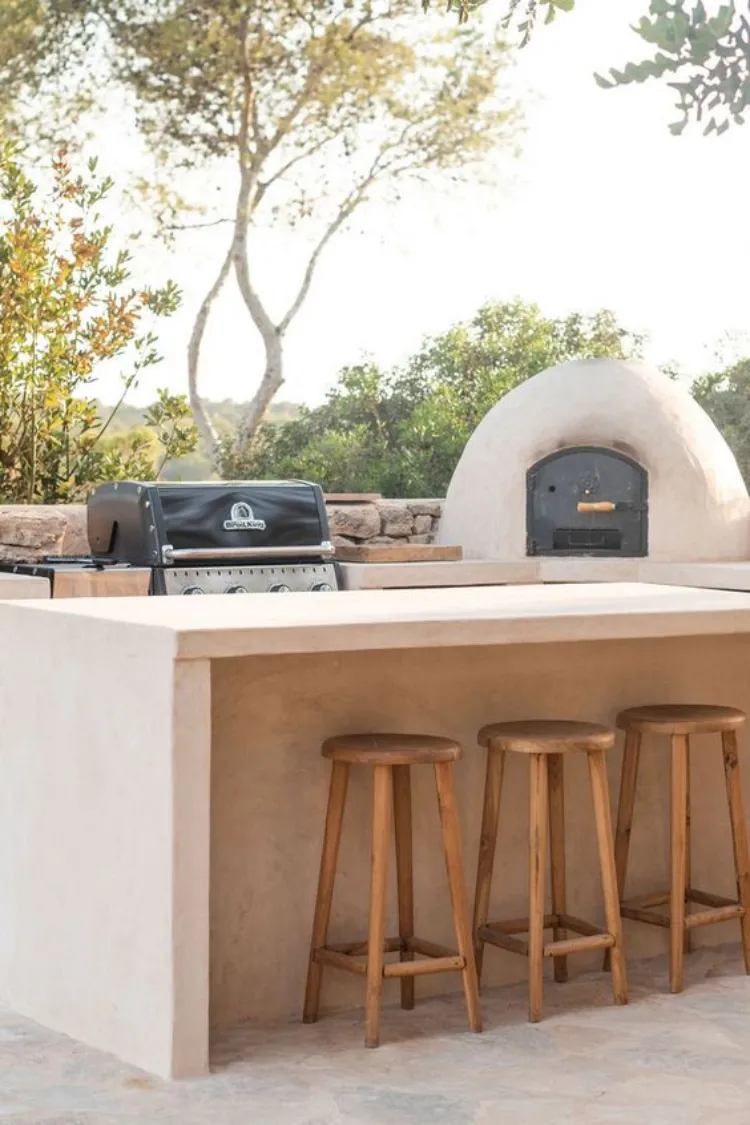 ibiza style outdoor kitchen garden furniture trends 2023