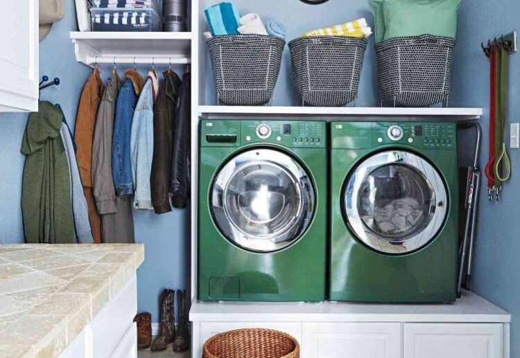 ideas for organizing laundry room it provides more space for your bathroom or kitchen true if you have a big family and there are many clothes to wash and dry on a daily basis
