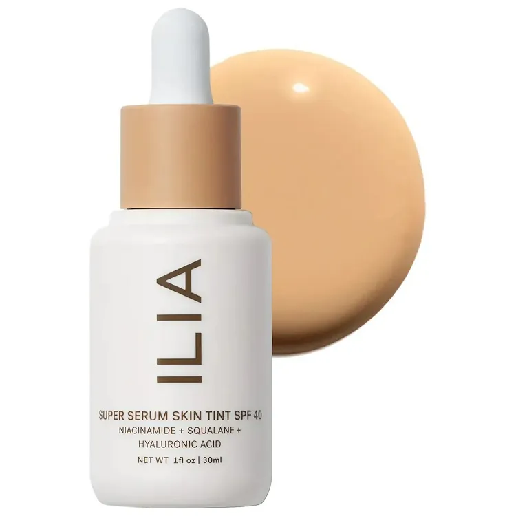 ilia super serum tinted moisturizer dry skin spf40