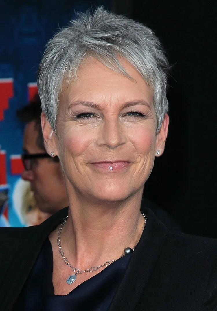 jamie lee curtis celebrity inspired pixie haircuts for women over 60 trends 2023