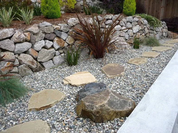 large rock pathway rocks ideas how to decorate with rocks in yard