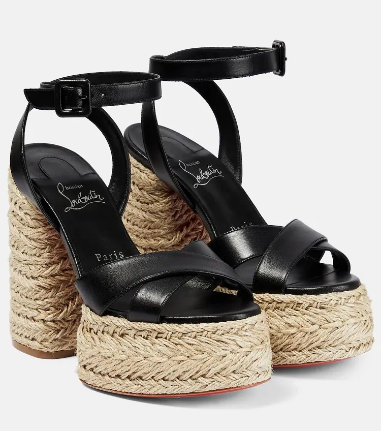 leather platform sandals for women 2023 summer trends
