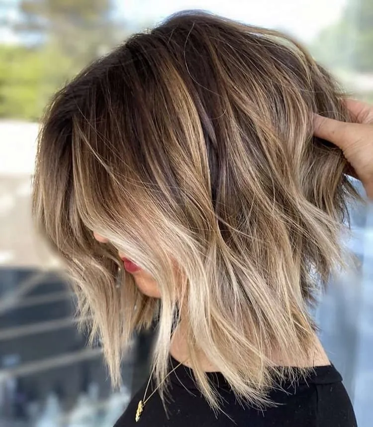 medium to short layered hairstyles for fine hair