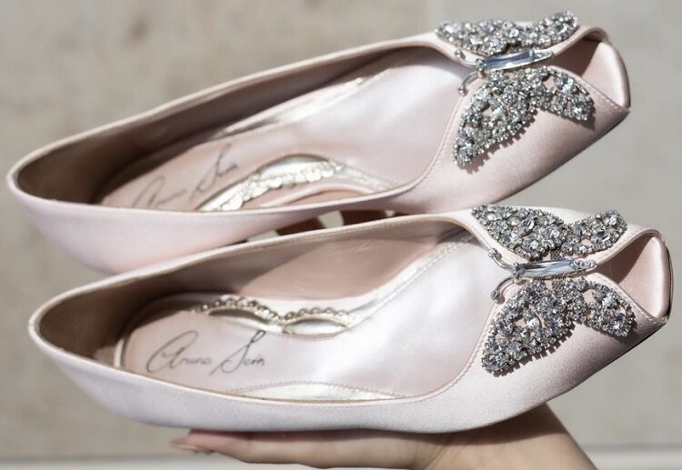 open toe ballet flats with rhinestones 2023 shoes trends