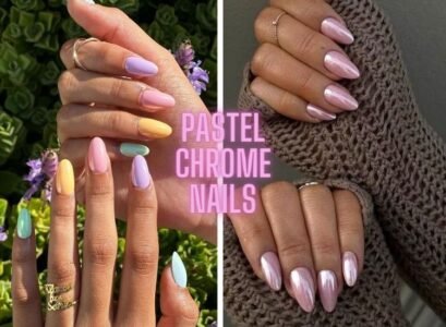 pastel chrome nails 2023 trends summer