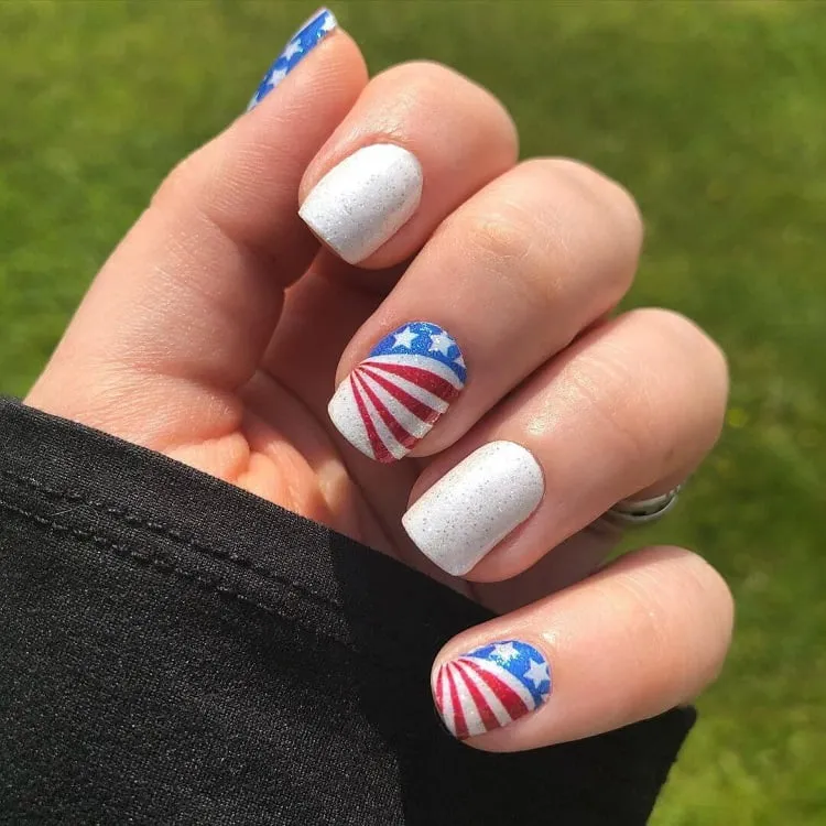 patriotic nail designs 4th of july nail designs for short nails