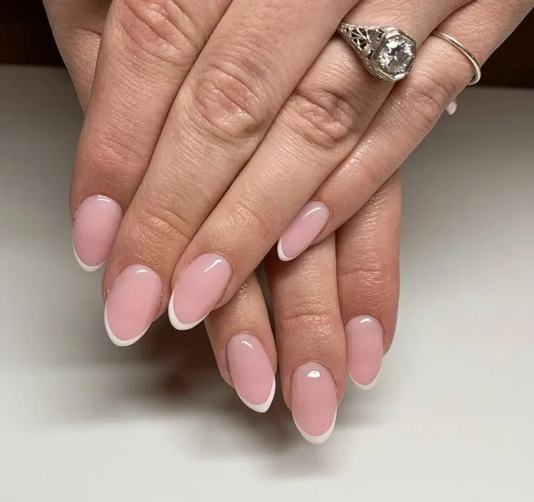 perfect short french manicure
